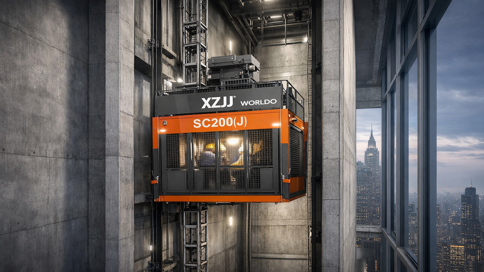 SC200(J) Construction Hoist for Elevator Shaft